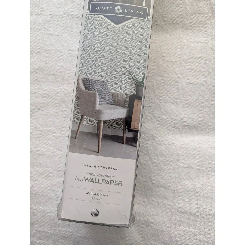 Scott Living Aegean Peel and Stick Wallpaper 20.5 in x 18 ft, Covers 30.75 SQ ft